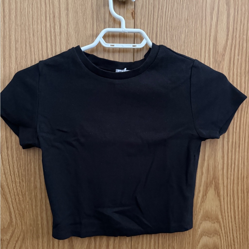 Garage Black Crop Top